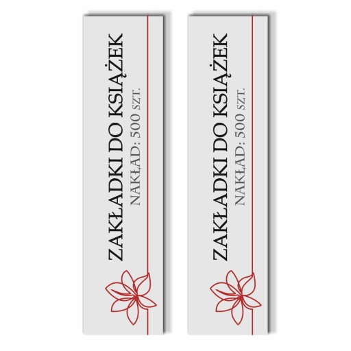 Zakładki do książek 200 x 50 mm 500 sztuk