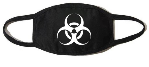 BIOHAZARD Maska Maseczka STREETWEAR BAWEŁNIANA
