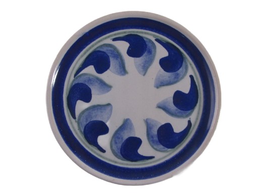 RĘCZNIE MALOWANY TALERZYK PODSTAWKA CERAMICZNA