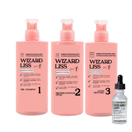 Wats pro-f wizzard liss Zestaw do wygładzania i regeneracji włosów
