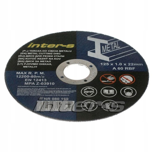 TARCZA DO CIĘCIA METALU STALI INOX 230 X 1,8MM