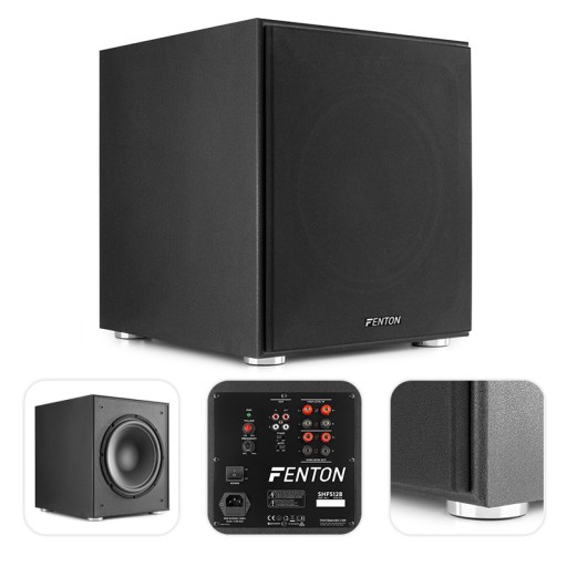 Subwoofer aktywny 12'' 400W 4ohm kino domowe/ czarny