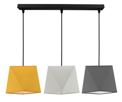 LAMPA WISZĄCA SUFITOWA ŻYRANDOL ABAŻUR DIAMENT LED