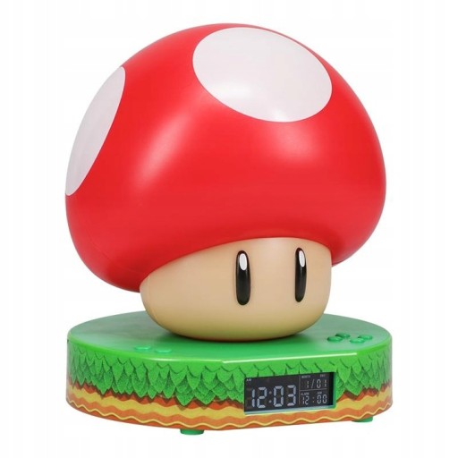 Budzik z podświetleniem Paladone Super Mario Mushroom