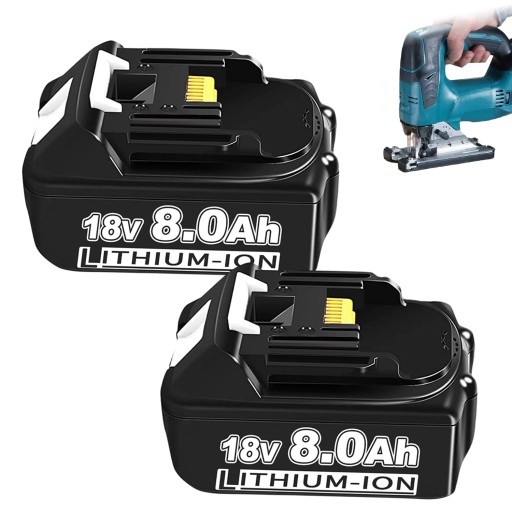 2x BATERIA DO MAKITA 8 Ah 18 V BL1850 BL1850B BL1860 BL1860B