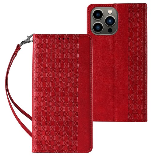 ETIU CASE POKROWIEC SKÓRZANE SMYCZ DO IPHONE 13 PRO MAX +SZKŁO OCHRONNE x3