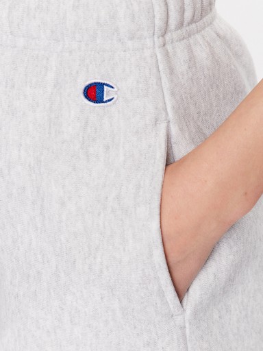 CHAMPION Szorty sportowe Minimal Reverse Weave 116247 Szary Regular Fit