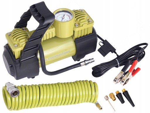 KOMPRESOR SAMOCHODOWY DWUTŁOKOWY 12V 70L/min 11BAR