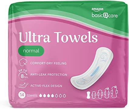 PODPASKI AMAZON BASIC NORMAL 14SZT. BEZ SKRZYDEŁEK