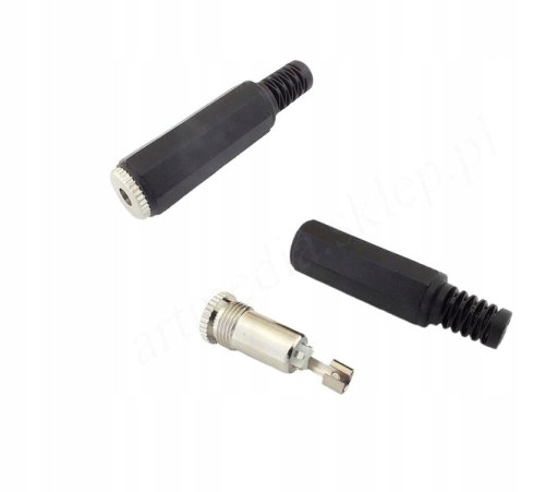 Jack 3,5 4 PIN polowy gniazdo na kabel