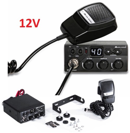 Radio CB Midland M-ZERO PLUS12V AM/FM