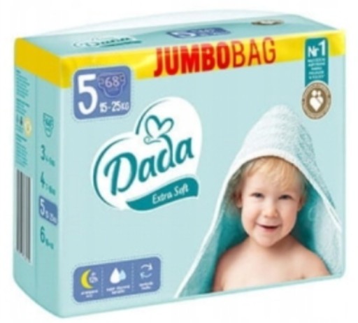 Dada Extrasoft 5 JUNIOR Pieluszki 15-25kg 1op=68sz
