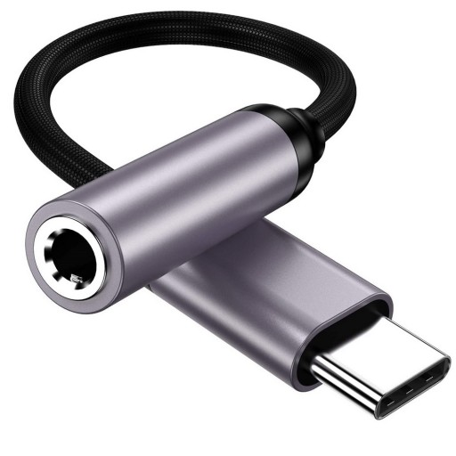 Adapter przejściówka wtyk USB-C do mini jack 3.5mm