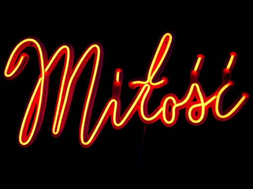 NMILOSC LEDON NEON LED FLEX NAPIS Miłość ŚWIDNIK