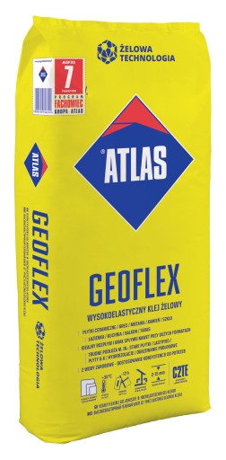 ATLAS GEOFLEX ŻÓŁTY KLEJ WYSOKOELASTYCZNY DO PŁYTEK 25KG