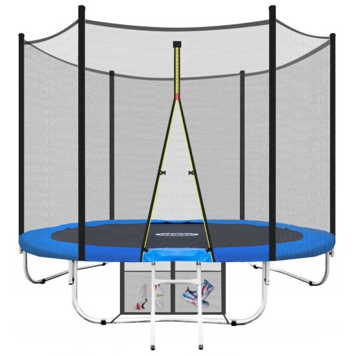 TRAMPOLINA OGRODOWA 312CM Z SIATKĄ+DRABINKA FITNET