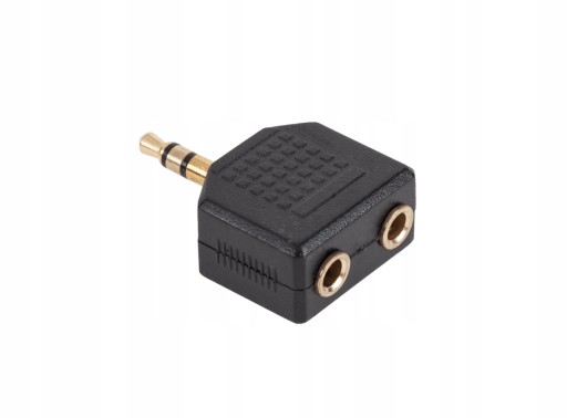 Rozdzielacz mini Jack 3,5mm / 2x3,5mm pozłacane