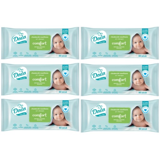 Chusteczki Nawilżane Dada Extra Soft Comfort 6x80 szt.