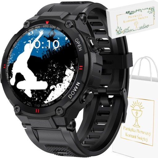 Zegarek SMARTWATCH GRAVITY na Komunię dla chłopca bateria 400mAh + ROZMOWY