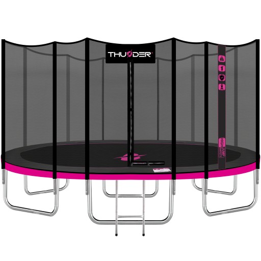 Trampolina ogrodowa 16FT 490CM olbrzymia wytrzymała solidna siatka Thunder