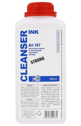 CLEANSER INK STRONG 1L CZYSZCZENIE GŁOWIC DRUKAREK