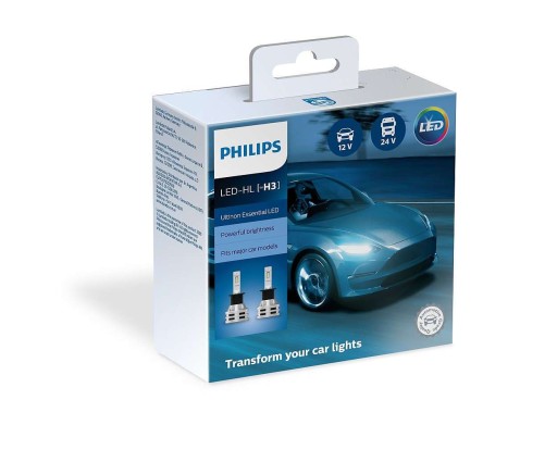 PHILIPS H3 LED ULTINON ESSENTIAL 12/24V ŻARÓWKI