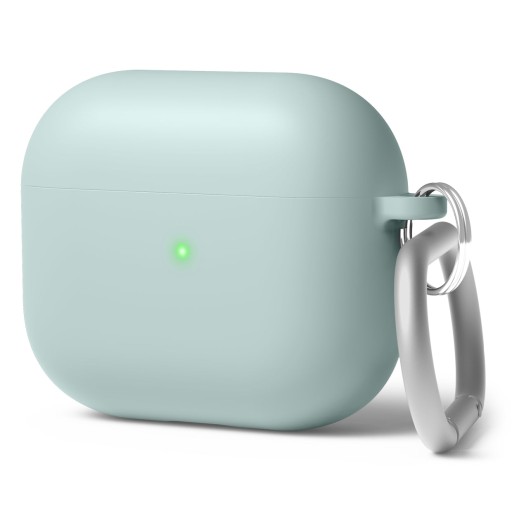 ELAGO Etui Liquid Hybrid z brelokiem do słuchawek AirPods 3, Miętowe