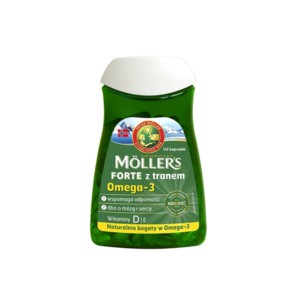 Mollers Forte Omega3 tran norweski 112 kapsułek