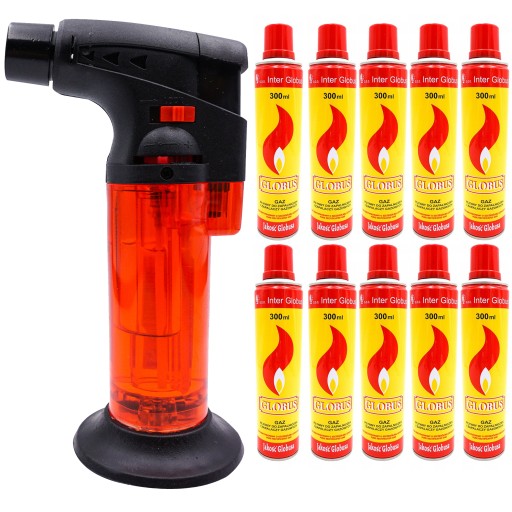 PALNIK KUCHENNY CUKIERNICZY GAZOWY + 10x GAZ 300ml