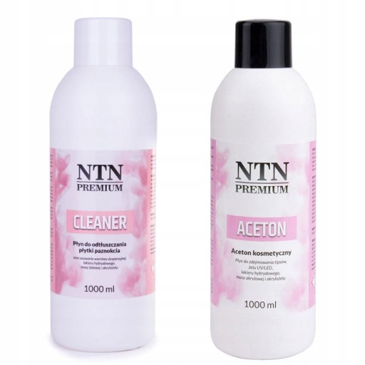 Zestaw płynów do paznokci 2x1L CLEANER + ACETON