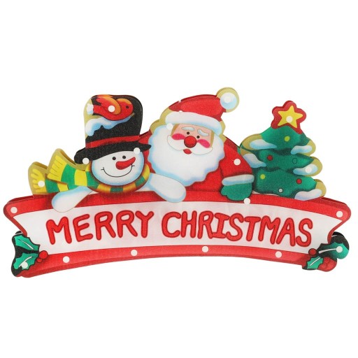 DEKORACJA ŚWIĄTECZNA ŚWIECĄCA ŚWIATEŁKA LAMPKI LED MERRY CHRISTMAS