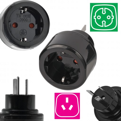 ADAPTER PRZEJŚCIÓWKA POLSKA FIDŻI NOWA ZELANDIA