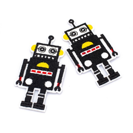 Naszywka Naprasowanka Termo Robot 77x43x1.5mm 2szt
