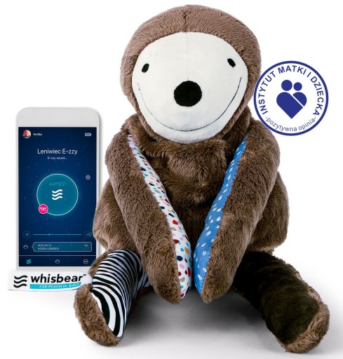 WHISBEAR Szumiący Leniwiec E-ZZY CRY Sensor Płaczu APLIKACJA