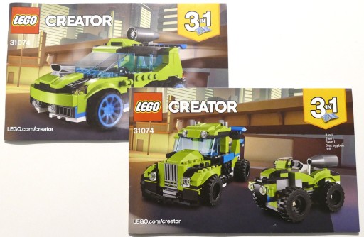 LEGO INSTRUKCJA CREATOR 31074 WYŚCIGÓWKA