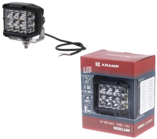 LAMPA HALOGEN ROBOCZY LED COMBO KRAMP 30W 2850 lm