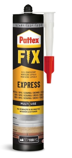 Klej Pattex Fix Express montażowy zewnętrzny 375g