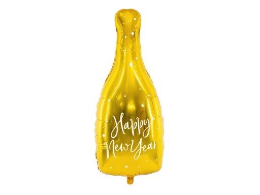 Balony na Sylwestra Szampan Happy New Year 82cm