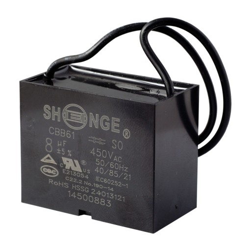 Kondensator rozruchowy 8uF 450V CBB61 SHENGE