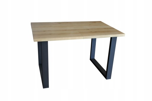 Stół LOFT ROZKŁADANY - fornir DĄB 120x80+2x40cm