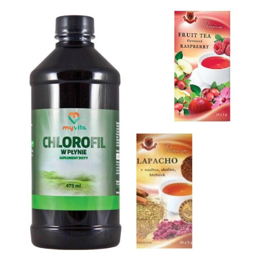 MyVita Chlorofil w płynie 473ml OCZYSZCZENIE MIĘTA