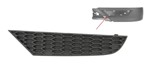 KRATKA ZAŚLEPKA SPOILERA MERCEDES ACTROS MP3 LEWA