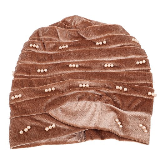 Turban damski Modna chusta na głowę perła