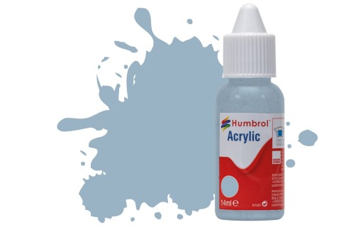 Humbrol Acrylic Paint No,128 US Compass Grey Matt dropper bottle, DB0128, 1