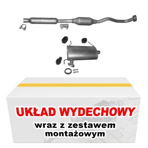Tłumik komplet Mitsubishi Outlander II 2.0 2.4 16V