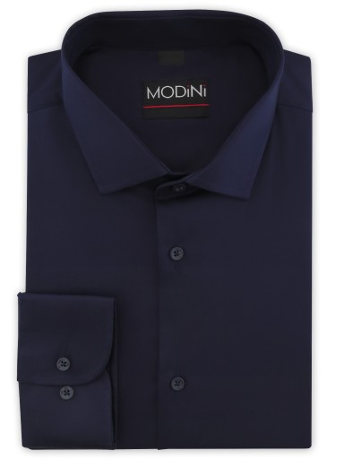 ELASTYCZNA GRANATOWA KOSZULA MĘSKA MODINI Y91 164-170 / 42-Regular