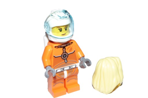 A5*LEGO SPACE FIGURKA cty1008 KOBIETA KOSMONAUTA ASTRONAUTKA, NOWA