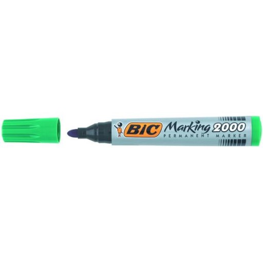 Marker permanentny BiC zielony