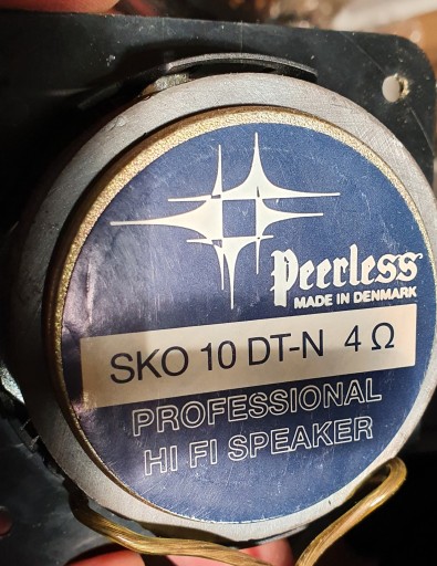 peerless sko 10 dt-n wysokotonowe 4 Ohm para.