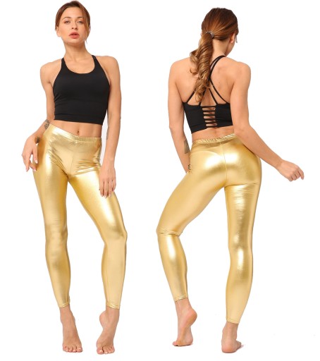 LEGGINSY RURKI BŁYSZCZĄCE LATEX WETLOOK KOLORY